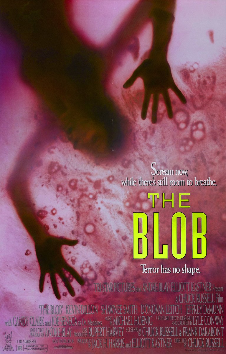 Slarty247's tweet photo. #12 The Blob (1988)
#NeilsFavouriteFilms #Shocktober #Halloween
A meteorite crashes outside a small town, from the crater crawls out a pink gooey mass that is hungry for human flesh and is getting bigger and BIGGER!!! https://t.co/ThDnPSVSa4