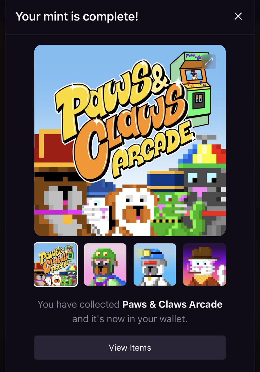 Minted to support <a href="/AllCityBAYC/">ALL CITY</a> 
Can’t wait for what’s next!