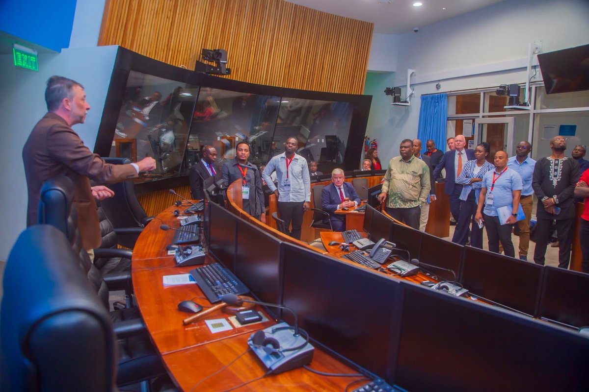 unirmct's tweet photo. #IRMCT welcomed distinguished officials, including the Mayor of The Hague and the Ambassador of the Netherlands to Tanzania. After presentations by IRMCT officials, they toured the courtroom and archives. #JusticeWeek https://t.co/bfRD0KHYXc