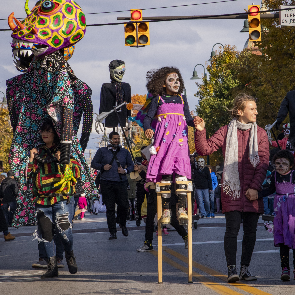 It's been 20 years since CPT teamed up with the incomparable Hector Castellanos Lara to present the highly anticipated Dia de Muertos in Gordon Square. Join us as we kick off 20 more this Sat., Nov. 2 from 11am to 10pm. cptonline.org.  And, yes, face painting is back!