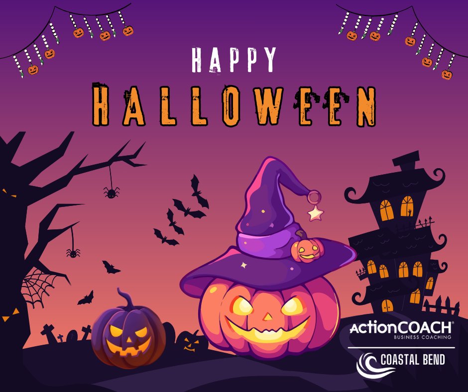 actioncoachcb's tweet photo. 🎃👻 Happy Halloween from all of us at ActionCOACH of Coastal Bend! As the ghouls and goblins come out to play, we want to wish you a spooky and safe celebration filled with fun, treats, and maybe a few friendly frights! 🍬🕷️ https://t.co/viEqijwHIa