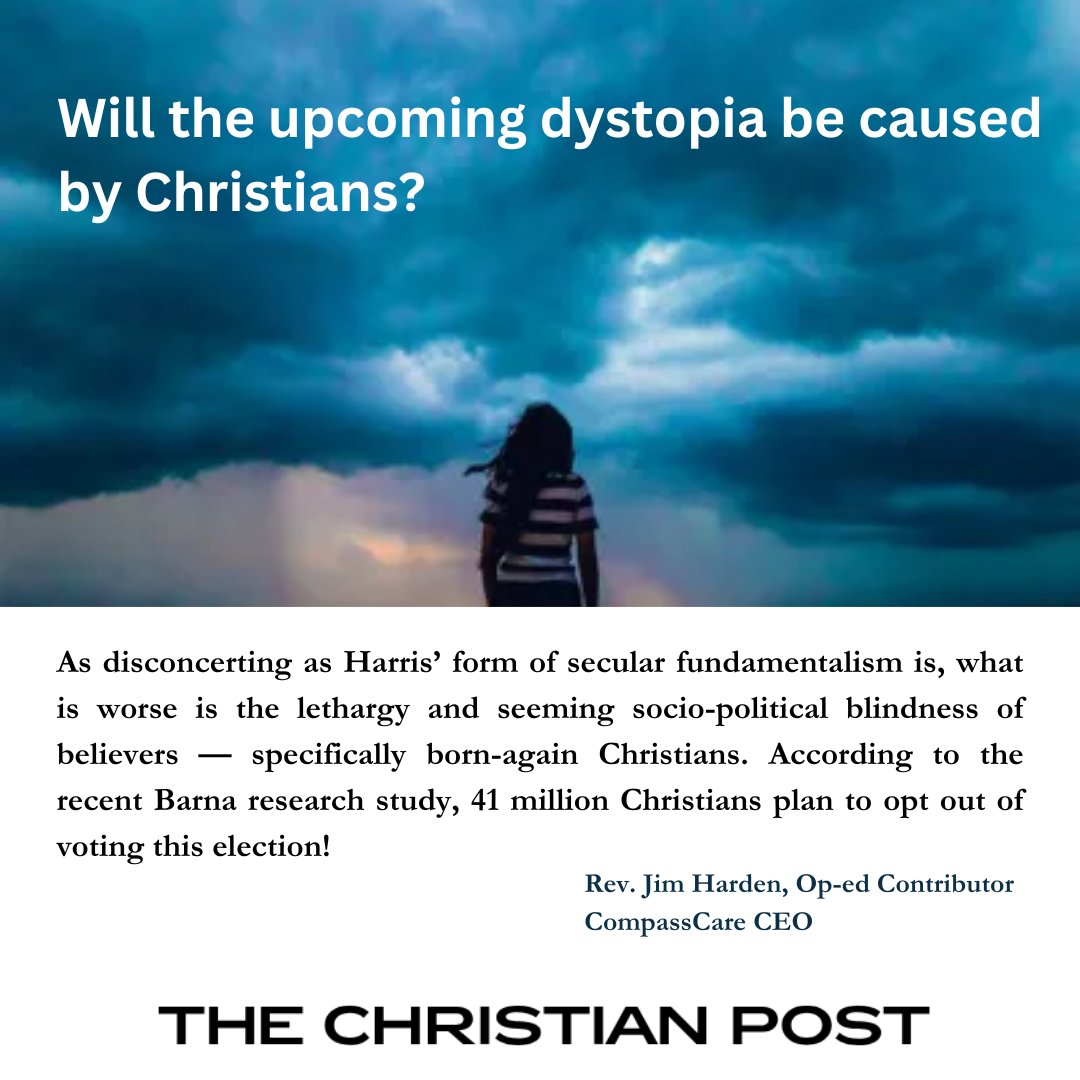 RevJimHarden's tweet photo. Thanks @ChristianPost for publishing today's op-ed. "This election is not about a candidate but about what it means to be human, and therefore, how civil societies ought to behave." https://t.co/J19AA95KRP
#prolife https://t.co/6RKngcOC3P