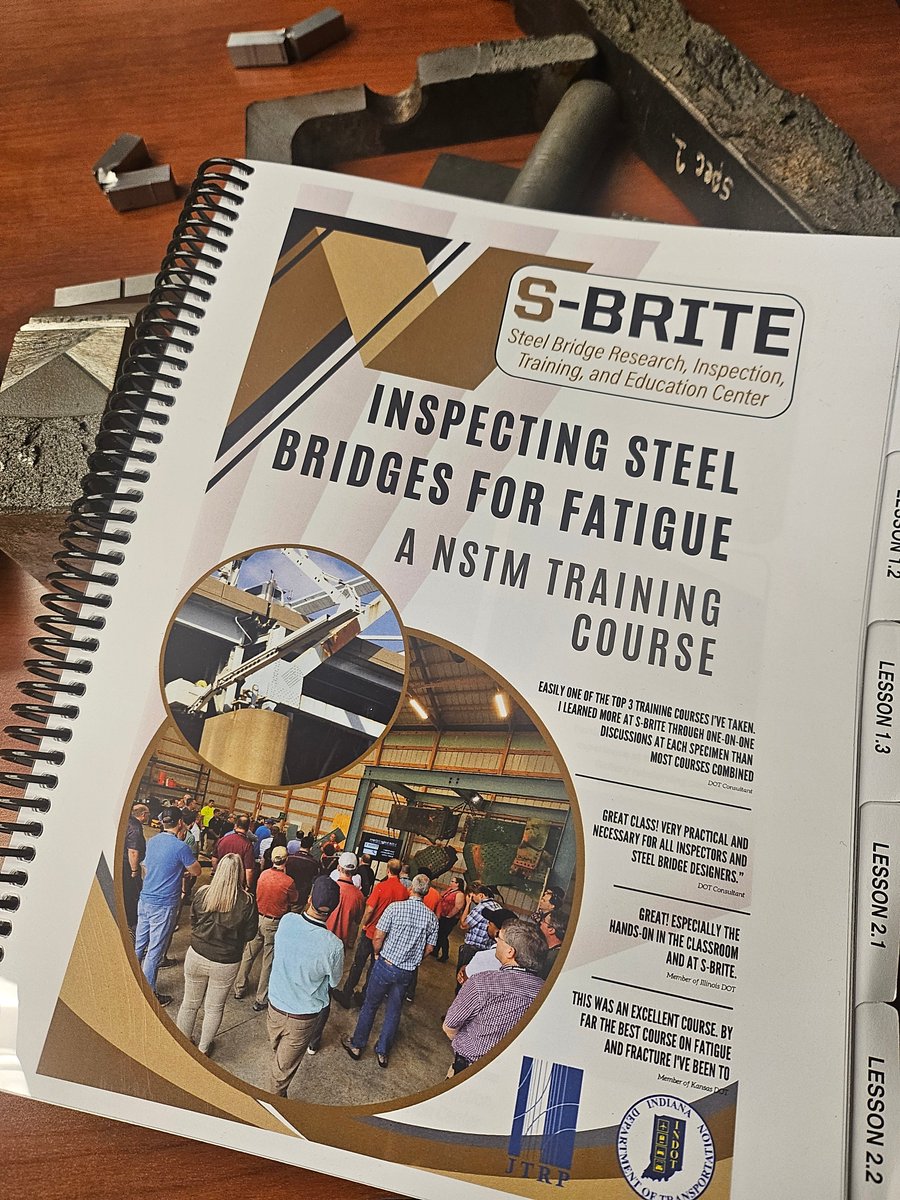 SBRITE_Center's tweet photo. Another hands-on #SBRITE training is underway! @INDOT  &amp; @WisconsinDOT professionals are at @PurdueCCE's CAI &amp; Bowen Lab for our Inspecting #SteelBridges for Fatigue: NSTMs Training Course. Proud to help advance #infrastructure safety by building skills in #fatigue &amp; #fracture. https://t.co/E5M4byzebw
