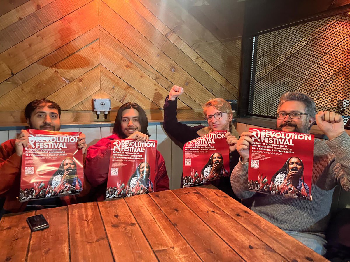 Harrow Communists are getting ready for Revolution Festival, an anti-imperialist conference and school of communism. Learn why capitalism creates war and how to fight back! ✊sign up here: revolutionfestival.co.uk