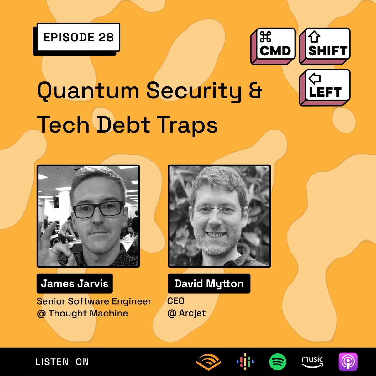 justshiftleft's tweet image. Join us with James Jarvis (Senior Software Engineer, @thoughtmachine) and @davidmytton (CEO, @arcjethq) as we explore the latest in development and security!

In this episode, we go into the fascinating layers of “everything as code,” the potential of quantum cryptography to…