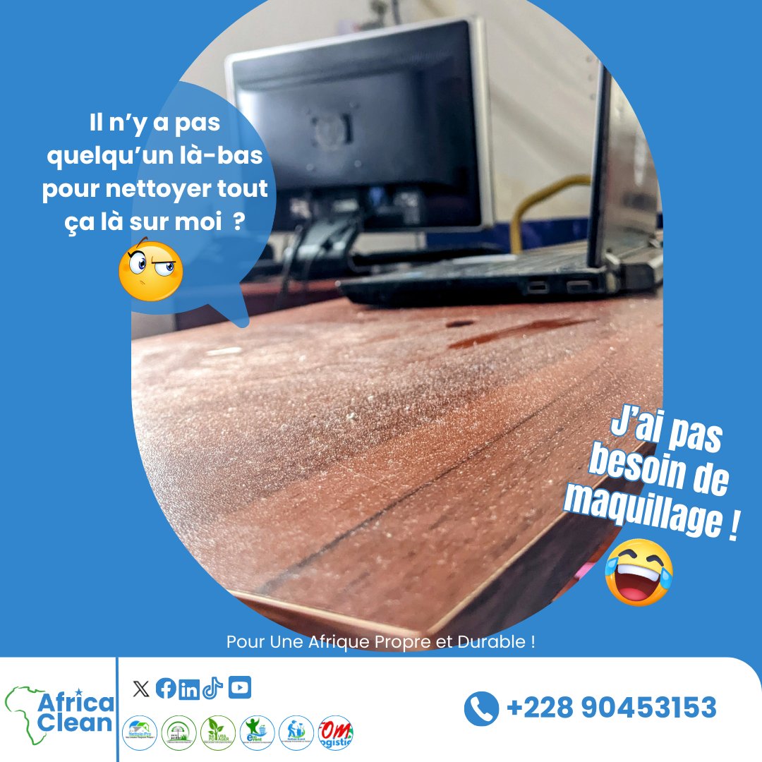 Maquillage même est étonné ! 😅🏃
Arrêtez de les frustrer oh 😁

Contactez-nous dès maintenant pour un devis gratuit 📲+228 90453153

<a href="/Africa/">Africa</a> CLEAN, Pour une Afrique Propre et Durable 🔵🟢⚪✨
#AfricaClean