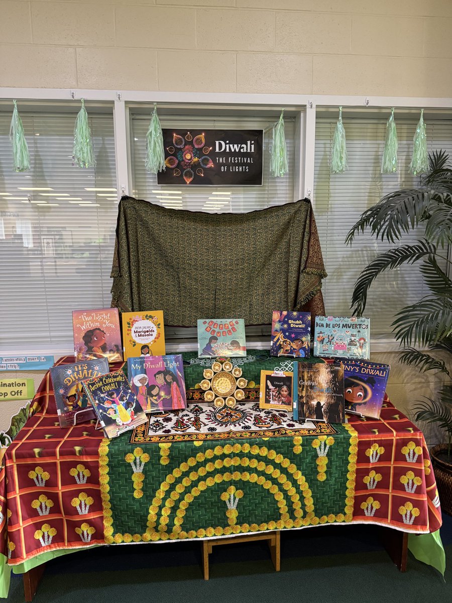 Happy Diwali 🪔 to all who celebrate! Learn more about this holiday by checking out books from your favorite #SchoolLibrary 📚 #OdellPrimaryPride #Diwali #ElevateCabarrus #openthemagic