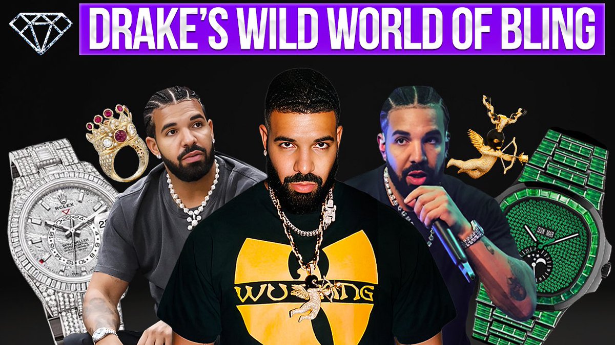 superjihan's tweet photo. @Drake @Stake Watch a video I made about Drake’s insanely luxurious bling https://t.co/IvXx90xfQR https://t.co/LU4KKdg7We