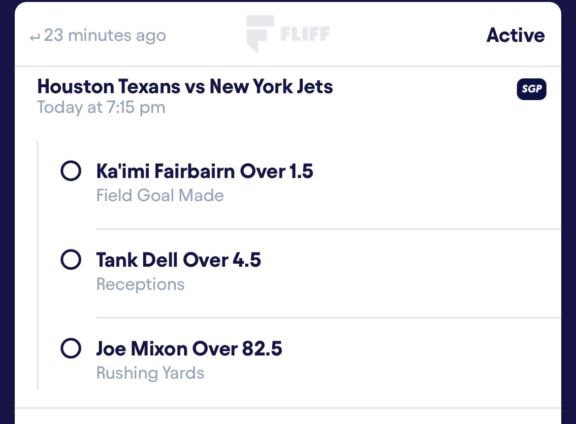 NoDonationsBets's tweet image. Back to the NFL BABYYYY 

🧨🧨MAX BANGER 🧨🧨

This is FREE MONEY. Texans lean on the running game big time here and tank can easily go OFF in a man to man heavy defense of the jets. 

LETS BEAT THE BOOKS 📚🔒🚀🔥#TNF #GamblingX #LockIt #NoDonations