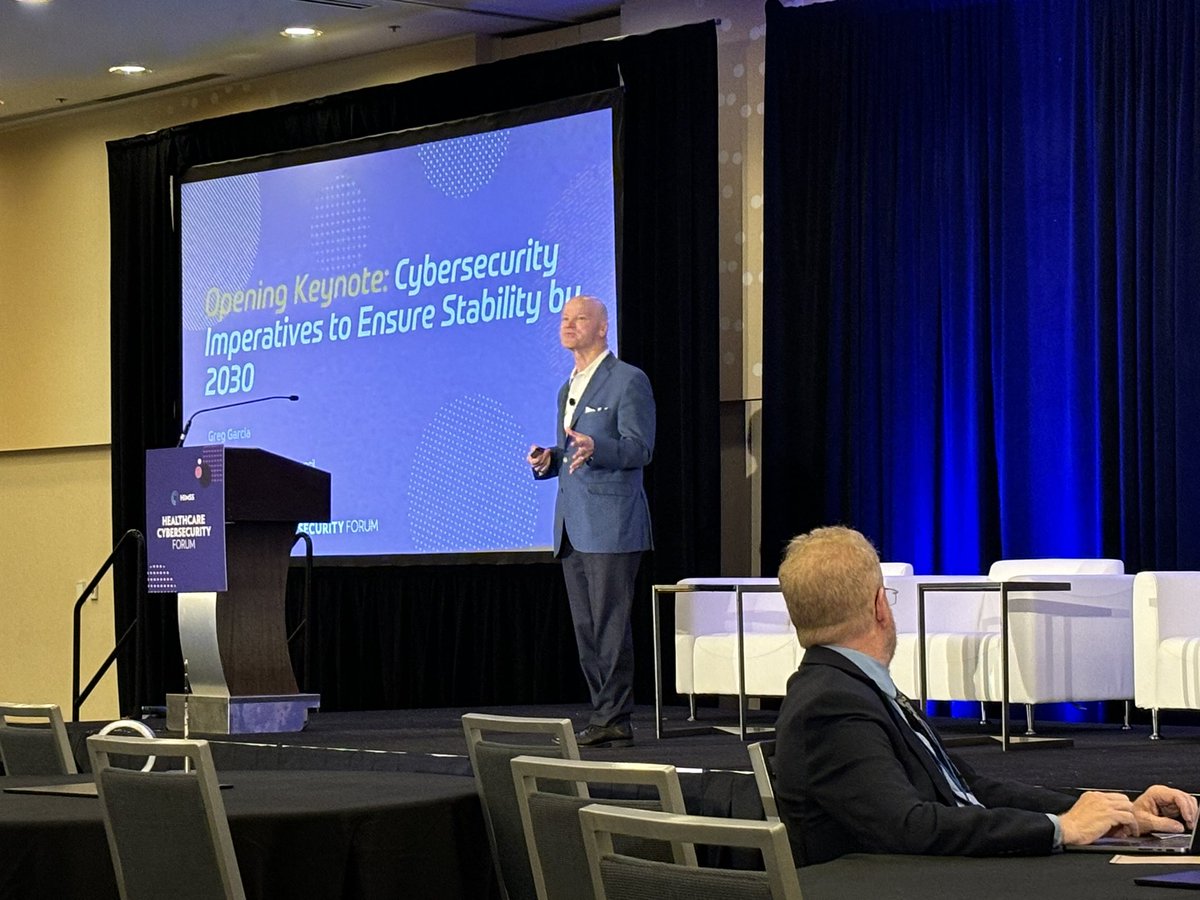 BarryDickman's tweet photo. Attending the 2024 HIMSS Healthcare Cybersecurity Forum with a comprehensive agenda and top-notch speakers. #HIMSS #CyberS ecurity #collaboration #Risk #zerotrust #Priorities #AI-driven #Governance https://t.co/xAUmnlRymX