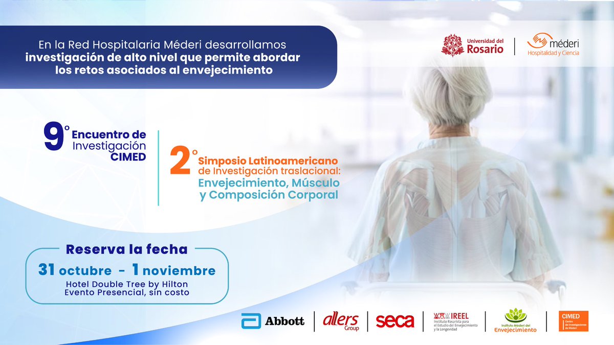 ¡Únete ahora al 9° Encuentro de Investigación CIMED y al  2° Simposio Latinoamericano de Investigación Traslacional en Envejecimiento!

Haz clic en el siguiente enlace para participar: youtube.com/watch?v=ZLSjcm…

¡No te lo pierdas!