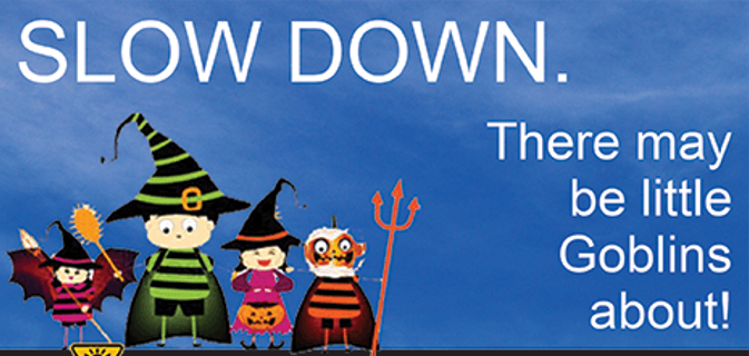 Happy Halloween! 🎃👻
Trick or Treat is 6-8 pm. If you're on the road this evening, please watch out for little ghosts and goblins!