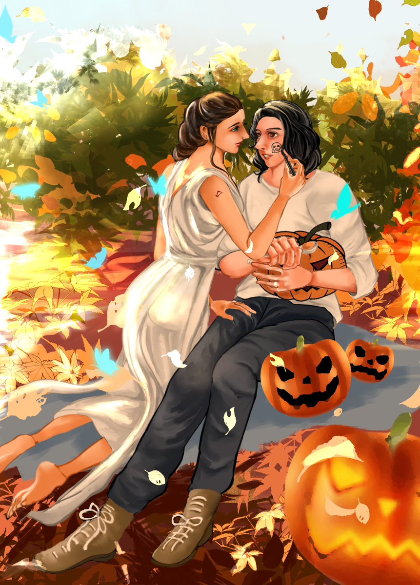 Happy Holloween!#Reyloween24 #reylo #reyloart 🎃🎃