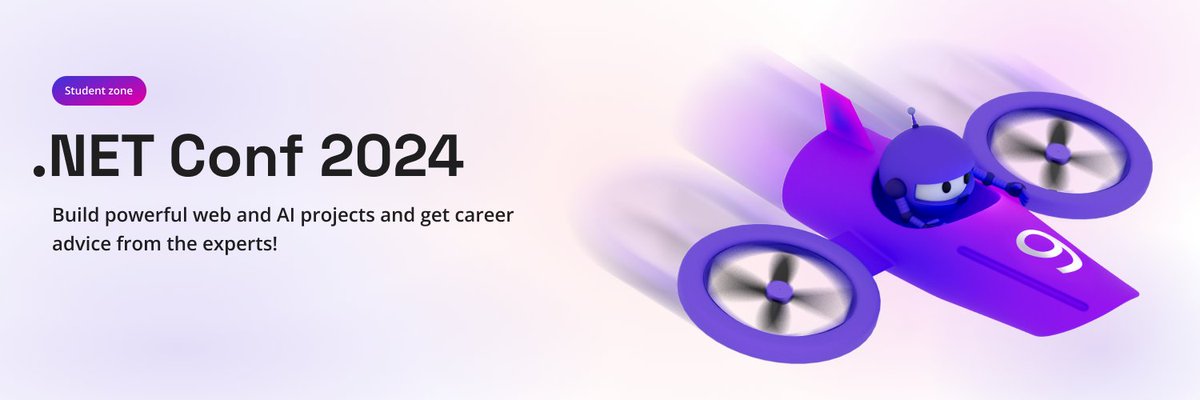 📣Tune in for a special .NET Conf Student Zone livestream on Nov 18 &amp; 19. Experts will walk through building projects with .NET and AI. Then, hiring managers will break down their top tips and what they look for in C# engineer candidates. 
Register now! hubs.li/Q02WkCX00