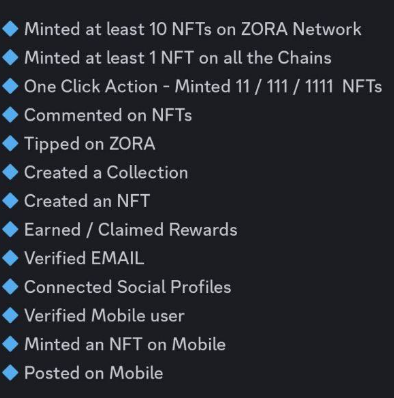 𝗧𝗛𝗘 𝗭𝗢𝗥𝗔 𝗠𝗘𝗚𝗔 𝗔𝗜𝗥𝗗𝗥𝗢𝗣 𝗚𝗨𝗜𝗗𝗘🪂

This hits all the possible criteria you need to know to catch the 𝗠𝗔𝗫𝗜𝗠𝗨𝗠 $ZORA airdrop allocation

You should check if you want to join the top 1% users 

𝗦𝗵𝗼𝗿𝘁 𝗴𝘂𝗶𝗱𝗲🧵

𝟭. 𝗖𝗿𝗲𝗮𝘁𝗲 𝗮