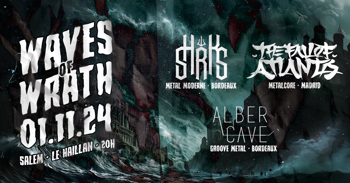 Attention Bordeaux! 🔥🔥👹🔥🔥We are going to play at your city TOMORROW!! With #Sharks and #AlbertCave We wait for you!! ALLEZ! ALLEZ! ♥️♥️♥️
#STAYTFOA #metal