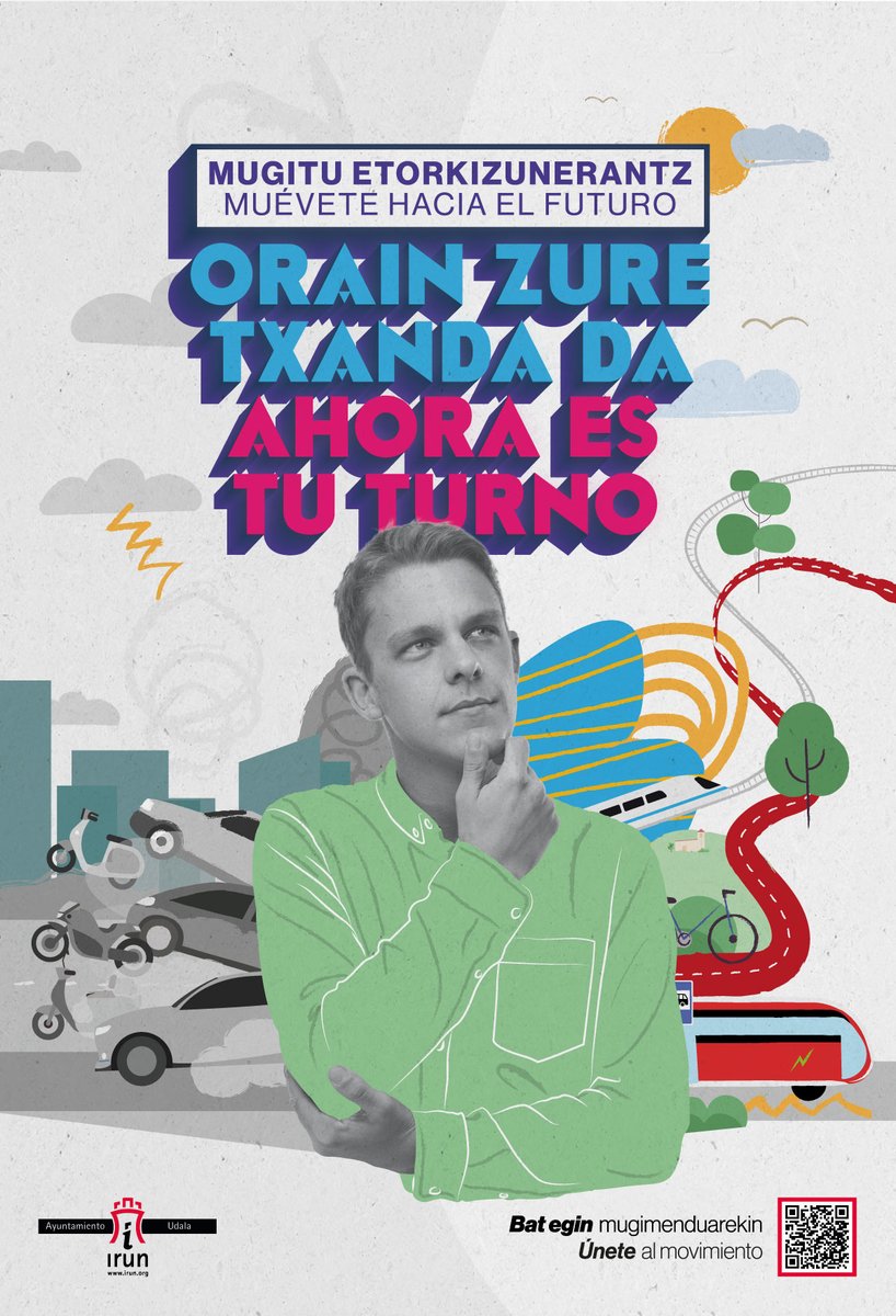 Irun_informa's tweet photo. 🌱 #Irun, mugikortasun jasangarriaren alde

🚴‍♀️ «Zure txanda da. Mugitu etorkizunerantz» lelopean, abian da mugikortasun jasangarriaren onurak sustatzea helburu duen kanpaina.

📎 Irakurri kanpainaren inguruko xehetasun guztiak hemen: https://t.co/teXc61y5SA https://t.co/k7oeWSQvY4