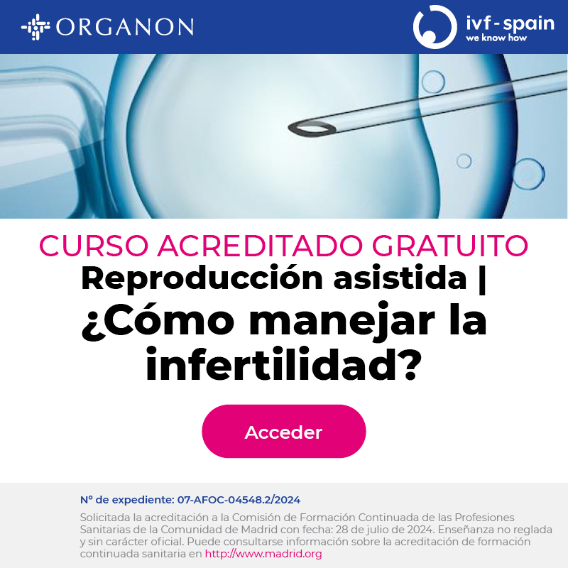 OrganonEspana's tweet photo. ¿Sabes cómo orientar a tus pacientes con problemas de fertilidad? 
🎓Curso acreditado de reproducción asistida para sanitarios: estudios de infertilidad, preservación de la fertilidad y técnicas de reproducción asistida. 

Accede a entrevistas con expertos, casos clínicos y más.