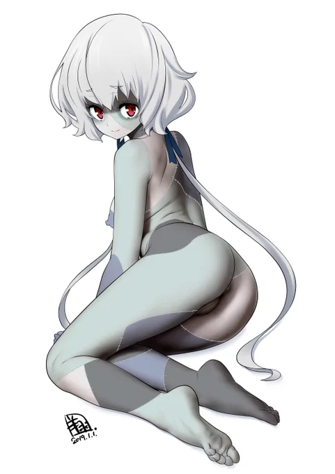 ハロウィン絵(再掲)ゾンビ純子 