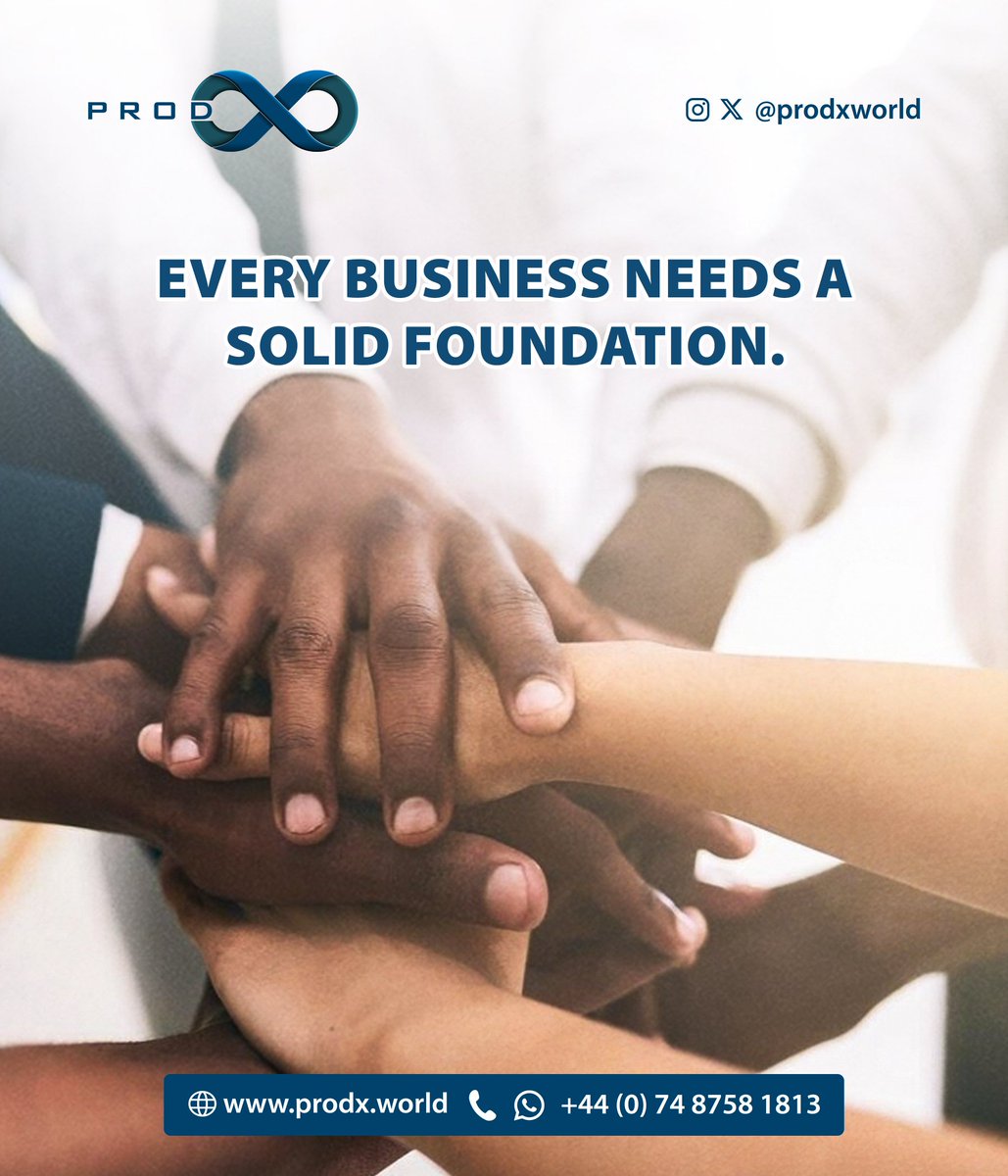 ProdxWorld's tweet photo. Every business needs a solid foundation. ProdX Business Builder provides the tools to build yours. #BusinessGrowth #ProdX https://t.co/jsQngp6RxJ