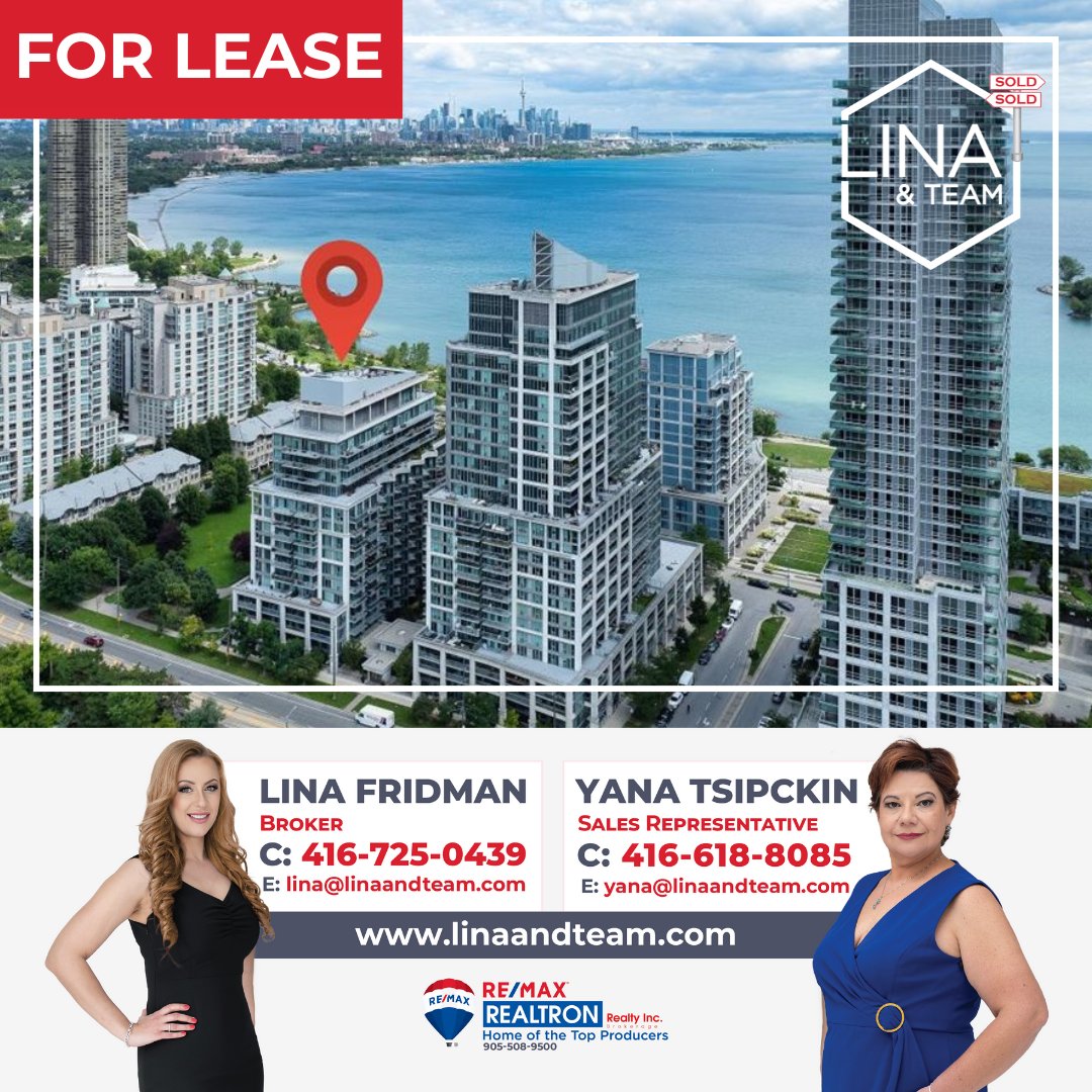 LinaandTeam's tweet photo. 📣🏡 FOR RENT
📍2119 Lake Shore Blvd W Unit 301, #Toronto
💰 $ 2,450month

https://t.co/qESAFtVqiD

Get in touch 💬📞 with Lina &amp; Team to make this phenomenal ✨ unit yours today! @remaxrealtron

📱 416-725-0439
✉️ lina@linaandteam.com

#LinaandTeam #RealEstate #ListingThursday https://t.co/JEqSz5hVea