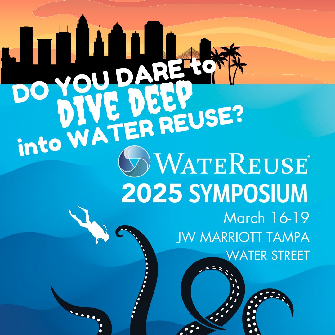 WateReuseAssoci's tweet photo. THIS HALLOWEEN: do you dare to DIVE DEEP into water reuse?
Presented in partnership with @WaterResearch.
Early bird registration ends December 17. Register now! https://t.co/RQ0CIeID9Y
#bewaterpositive #watereuse25 https://t.co/3A8VnaNwI1