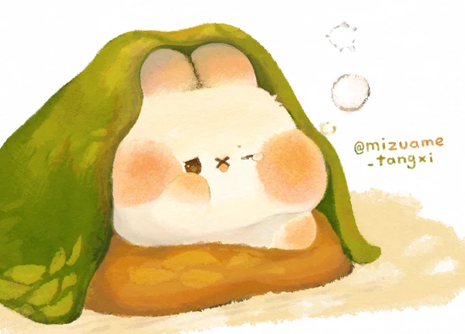 10月もありがとうございます。11月も、まったりとよろしくお願いいたします(*・×・*)#ぷみうさぎ #すぴょんず#イラスト 