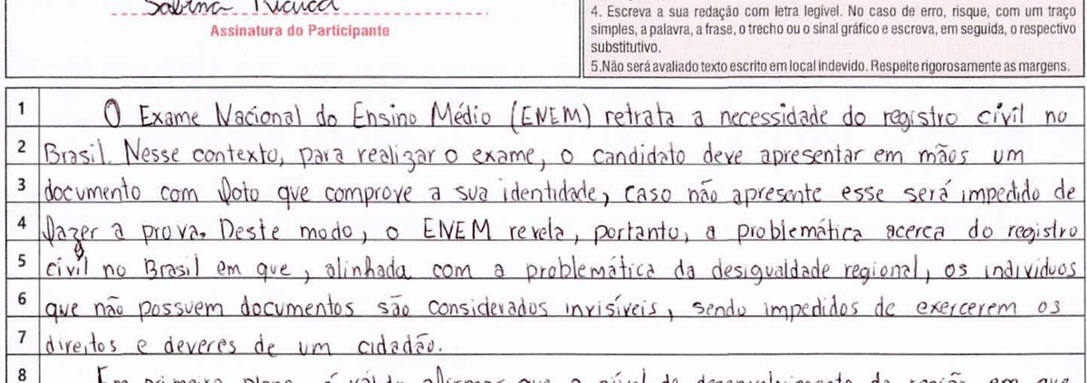 sasavaisermed's tweet photo. fui ver minha redação de 2021 e simplesmente CITEI O ENEM NO ENEM KKKKKKKKKKKK tudo vira repertório se você for louco o suficiente https://t.co/0o3HNdXTKL