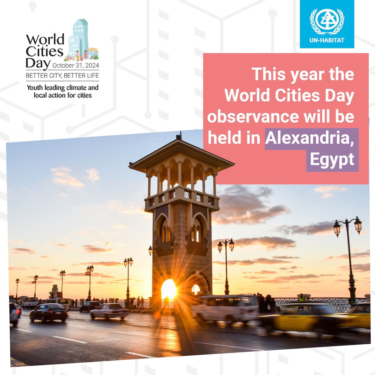 archnet's tweet image. Today the observance of World Cities Day, highlighting youth leading climate and local action for cities, is being held in Alexandria, Egypt! Learn more about this ancient city on Archnet! buff.ly/4frnwQB #ResilientCities #WorldCitiesDay #WCD2024 #UrbanOctober2024