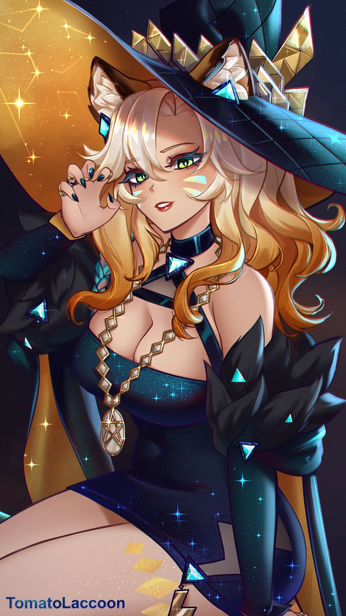 tomatolaccoon's tweet photo. Happy Halloween! 🎃
#GenshinImpact #原神 #Xilonen #Mavuika https://t.co/M1IPiohPww