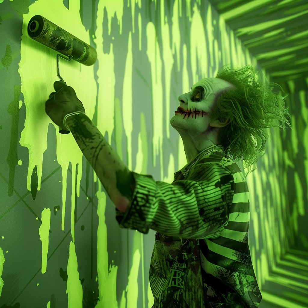 🎨 Beetlejuice Decorating: AI Brings Quirkiness to Life! 🕸️
Create Your Amusing Scenes with AI

Bring your whimsical ideas to reality with Imagine AI! Ever imagined Beetlejuice getting into the spirit of DIY and decorating his abode? Now’s your chance to see it!

Let your