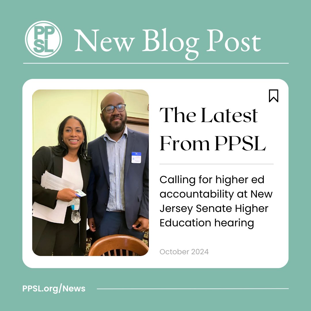 EdDebtJustice's tweet photo. #ICYMI we testified alongside #studentloan borrowers at a New Jersey Senate Higher Education hearing to call for accountability and oversight measures – especially for #4profit institutions.
Read our blog to hear more how NJ legislators are working to “close the door on the predatory practices that have robbed so many of the promise of higher education.” ➡️ https://t.co/6nnFVGhVKT