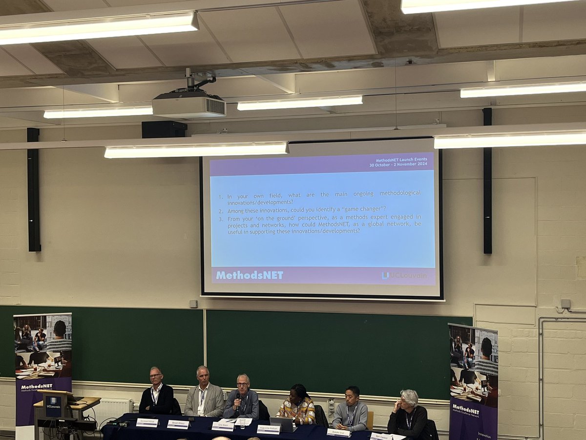 dadasara3's tweet image. “Your methods are only as good as the research questions you seek answers to.”

A very dynamic open plenary session at @MethodsNET reflecting on innovations in methodologies across fields #methodsnet #research