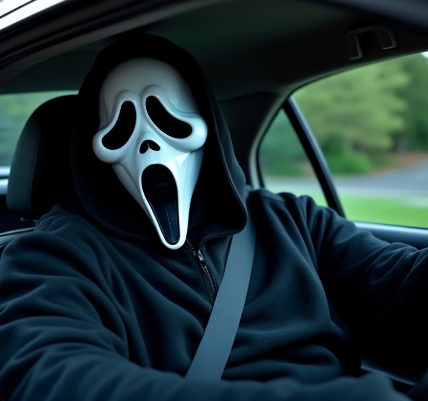 TrooperBenKs's tweet photo. When Ghostface sees the way some people drive, even he #BucklesUp
πππ» https://t.co/Sqt7ICemgI