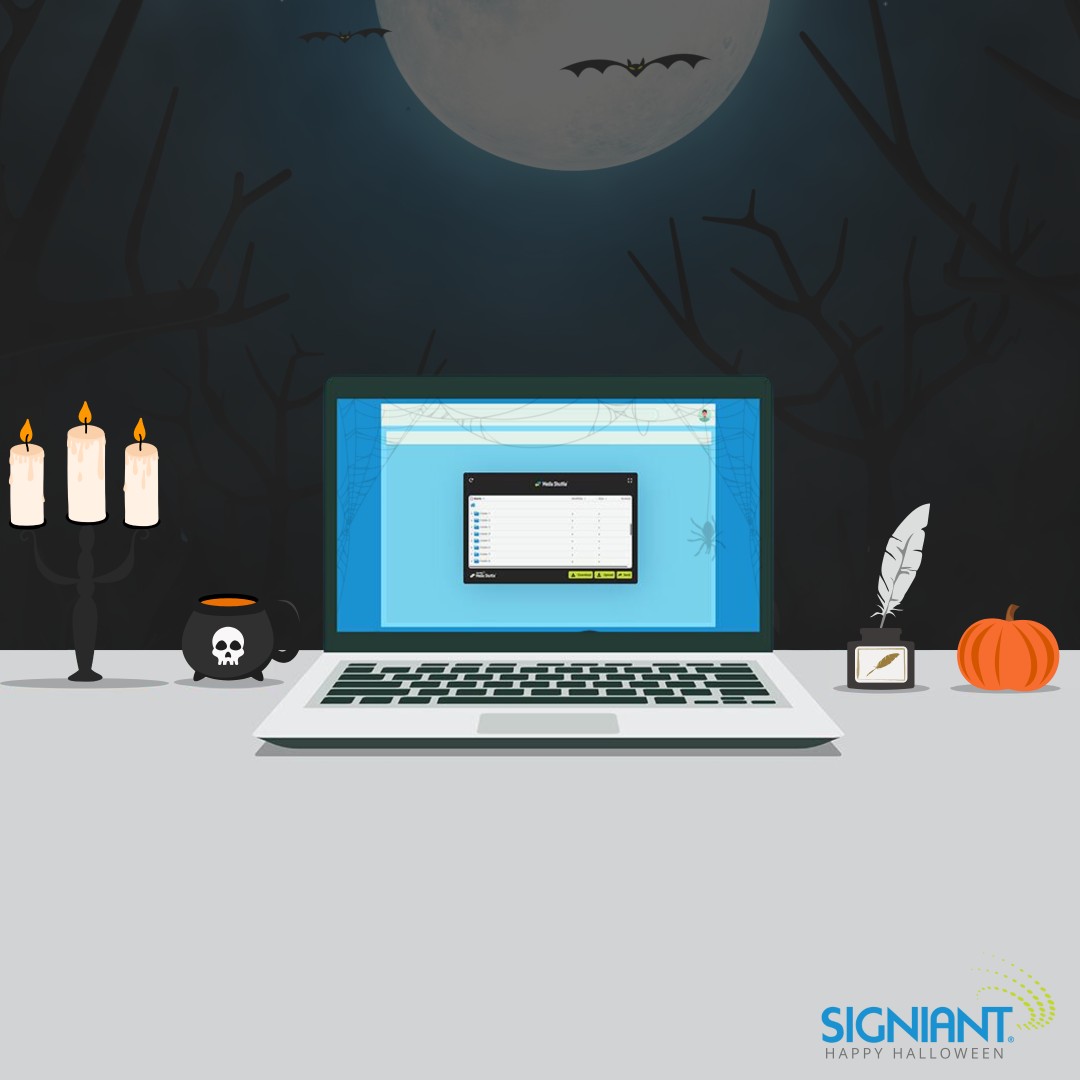 Signiant's tweet image. 👻 Haunted by #FileSizes?

Don&apos;t let bandwidth limitations, slow transfer speeds, and long distances be the scariest thing you encounter today ☠️

Solve your #SendLargeFiles problems, no ghostly glitches, no spooky delays » ow.ly/m1G550TUOak