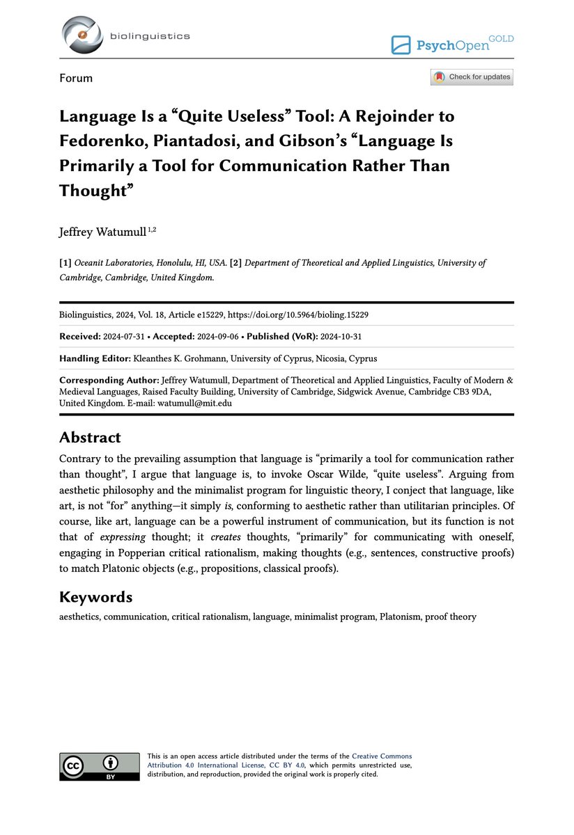 Biolinguistics tweet media