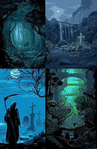 so far the low-res pieces are the only ones where i could keep a consistent level of detail