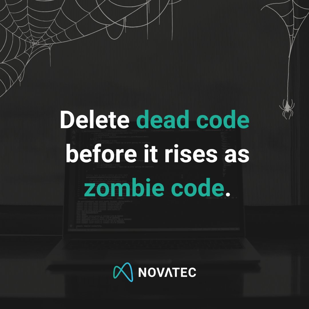 𝗗𝗲𝗹𝗲𝘁𝗲 𝗱𝗲𝗮𝗱 𝗰𝗼𝗱𝗲 𝗯𝗲𝗳𝗼𝗿𝗲 𝗶𝘁 𝗿𝗶𝘀𝗲𝘀 𝗮𝘀 𝘇𝗼𝗺𝗯𝗶𝗲 𝗰𝗼𝗱𝗲🧟‍♀️

Halloween ist die perfekte Zeit, um sicherzustellen, dass sich niemand 𝘃𝗼𝗿 𝘃𝗲𝗿𝗮𝗹𝘁𝗲𝘁𝗲𝗻 𝗦𝘆𝘀𝘁𝗲𝗺𝗲𝗻 𝗼𝗱𝗲𝗿 𝘀𝗰𝗵𝘄𝗮𝗰𝗵𝗲𝗿 𝗖𝘆𝗯𝗲𝗿𝘀𝗲𝗰𝘂𝗿𝗶𝘁𝘆 gruseln muss. 😄
