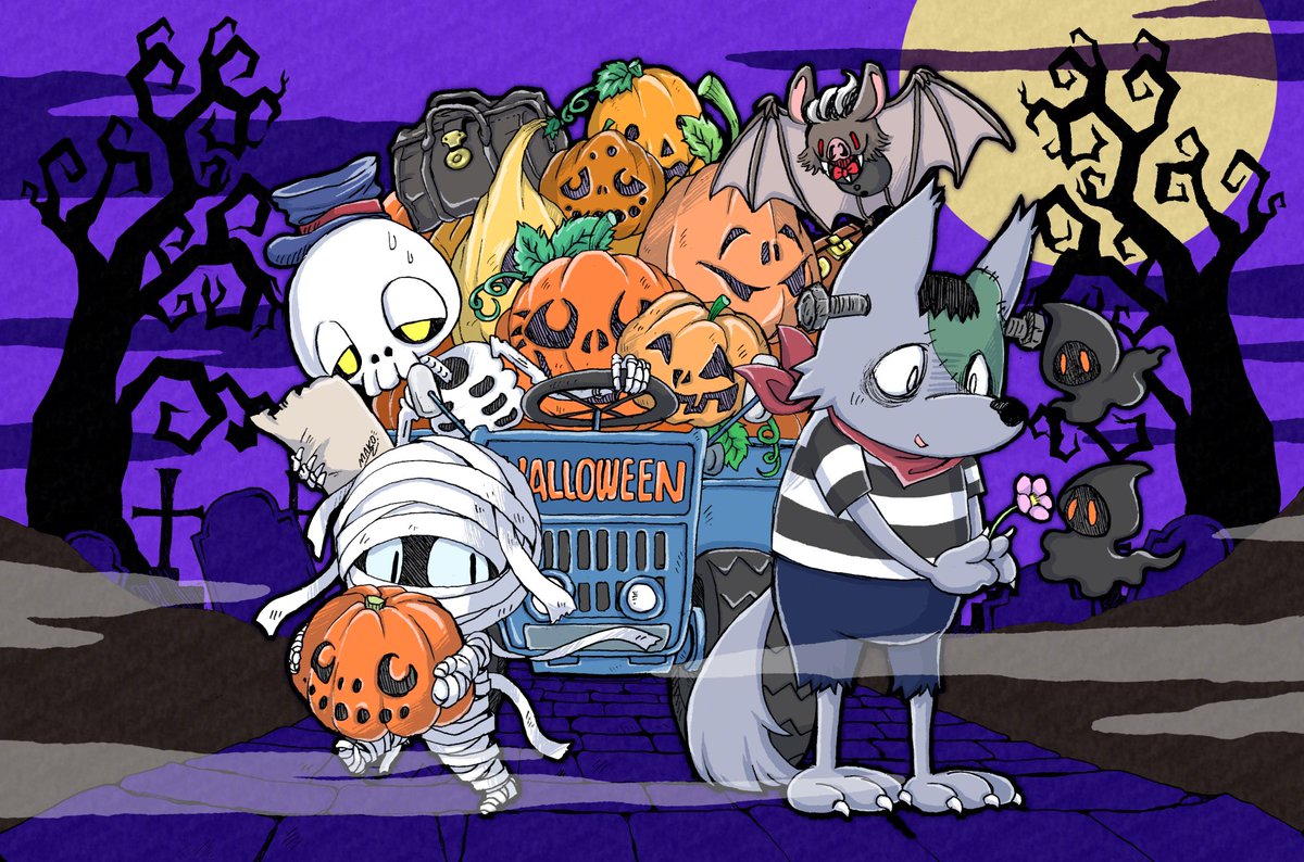 MAKO_manga's tweet photo. 👻🎃HAPPY HALLOWEEN🎃💀

#makonet
#illustlation 
#イラスト
#キャラis
#그림 https://t.co/PuiYr8UHlo