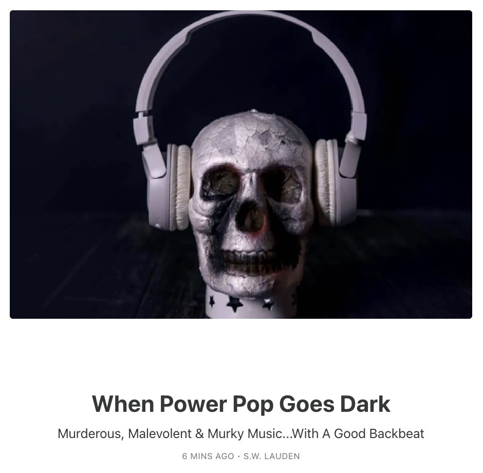 Murderous, Malevolent &amp; Murky Music...With A Good Backbeat! ⚡️💥☠️ #powerpop #Halloween 
rememberthelightning.substack.com/p/when-power-p…