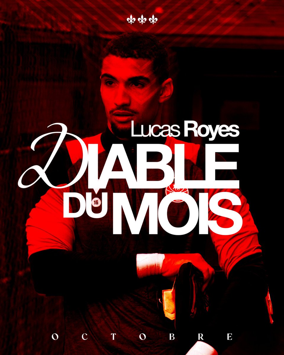 𝗟𝘂𝗰𝗮𝘀 𝗥𝗼𝘆𝗲𝘀, 𝗗𝗶𝗮𝗯𝗹𝗲 𝗱𝘂 𝗺𝗼𝗶𝘀 𝗱'𝗼𝗰𝘁𝗼𝗯𝗿𝗲🔴⚪

Vous avez élu Lucas Royes comme Diable du mois d'octobre ! Il devance Mustapha Benzia et Ichem Ferrah. 

Bravo <a href="/royes_lucas/">Royes Lucas</a> ! 👊

#TeamFCR #Rouen #Normandie