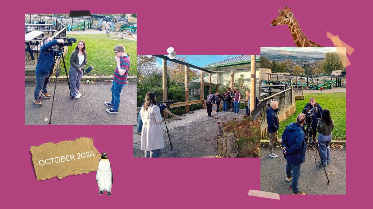 SpaceBroomhouse's tweet photo. #WOWProject members get up close &amp; personal with nature's finest, thanks to a @SpaceBroomhouse x @EdinburghZoo partnership.

The group's first foray into the zoo was captured by @STVNews, so keep an eye out for our fab team on the telly!

#EdinburghZoo #RZSS #Space #BroomhouseHub https://t.co/AXxQW68iEj