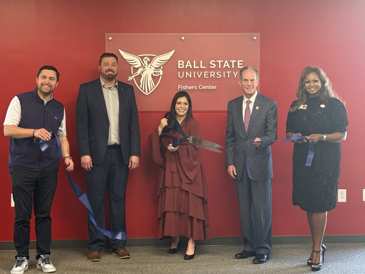 It was an exciting afternoon celebrating our open house and ribbon cutting ceremony with <a href="/BallState/">Ball State</a> President Mearns, faculty and staff, members of <a href="/FishersIN/">FishersIN</a>, <a href="/onezonechamber/">OneZone Chamber</a>, and many other community members.  Thank you to all that attended.