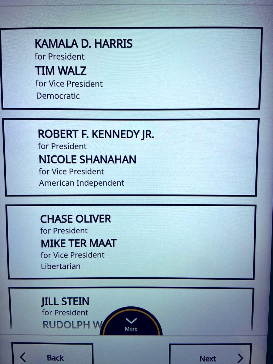 California took President Trump off the first page of presidential candidates and left in RFK Jr. even though he endorsed Trump.

You have to press an extra button to get to Trump.

Gavin Newsom is suppressing votes for Trump to lower chances of him winning the popular vote.