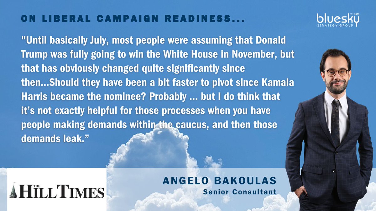 blueskygroup's tweet photo. .@LeftHandStu reached out to Senior Consultant @angelowiths for his thoughts... #cdnpoli https://t.co/t1W3vxLsYM