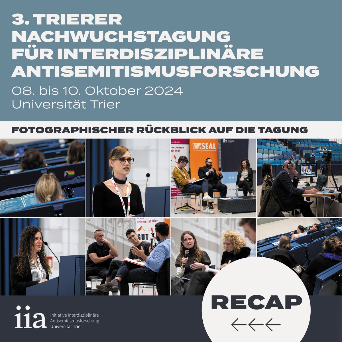📸 Vom 8.-10. Oktober fand die "3. Trierer Nachwuchstagung für interdisziplinäre #Antisemitismus|forschung" an der <a href="/TrierUni/">Universität Trier</a> statt. Eine  Auswahl an Fotos von der Veranstaltungen haben wir hier zusammengestellt: uni-trier.de/universitaet/f… Eine ausführlicher Bericht folgt noch!
