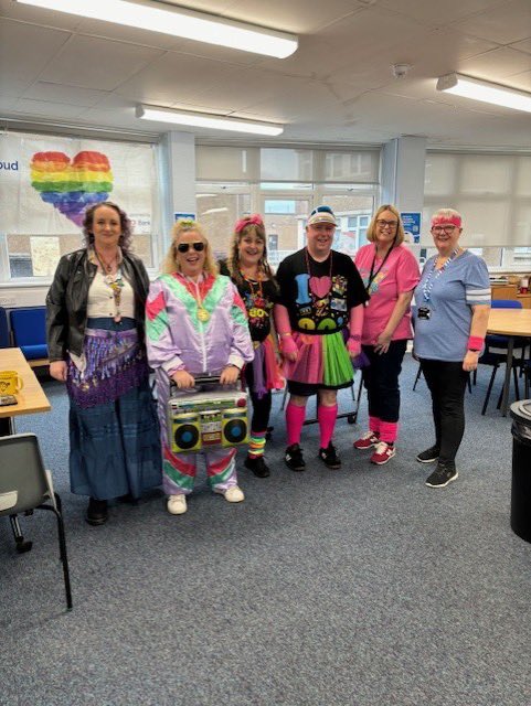 KAcharities's tweet photo. Some of our excellent staff all dressed up for our Halloween dress down day! @Kilwinning_Acad 👻🎃 https://t.co/FxLdG9GZWA