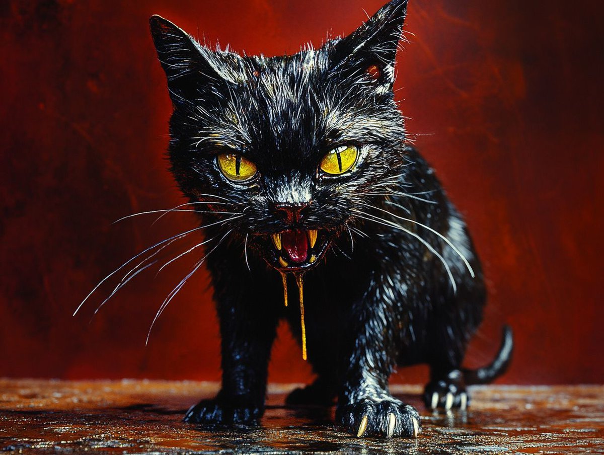 😾 Halloween is coming 

🎨 Prompt: illustration of a black cat --sref 1891510018 
 
✅ Follow for more Midjourney posts like this!
 
#midjourney #aiphoto #promptshare #halloween