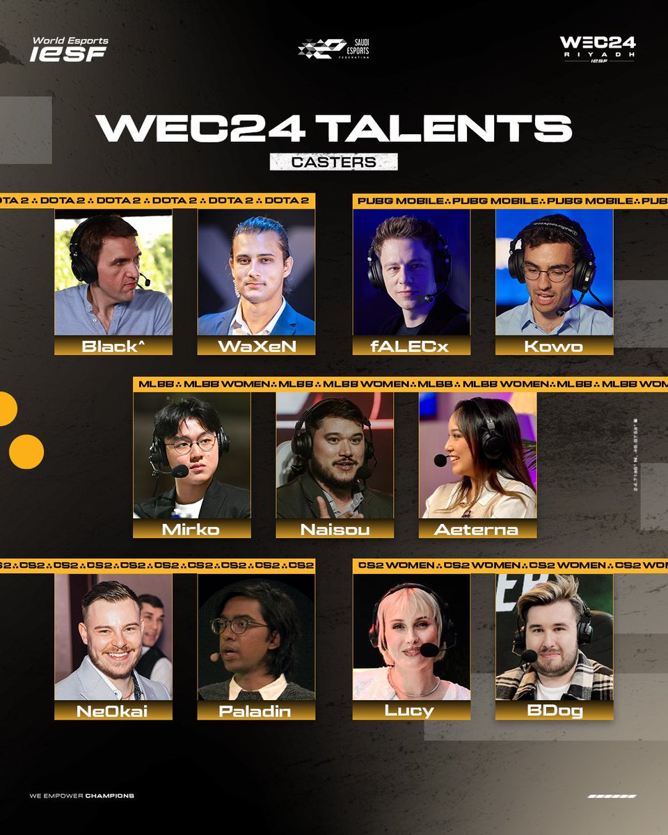 Familiar voices, right? 🤔

#IESF x #WEC24