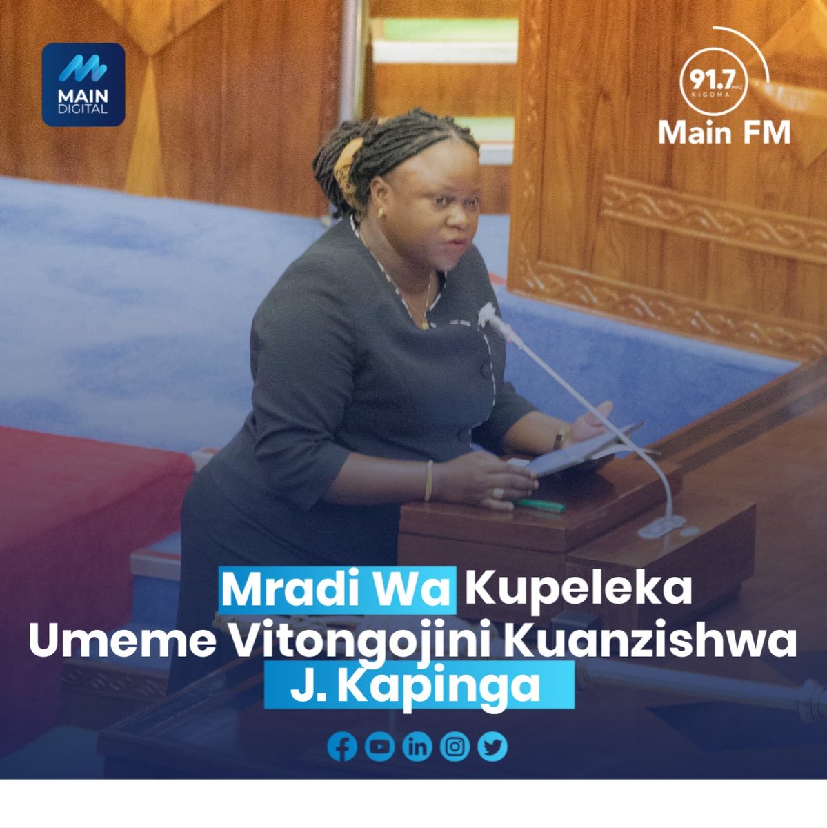 #NISHATI:Naibu Waziri wa Nishati, Judith Kapinga amesema Serikali inatarajia kuanza mradi mpya wa upelekaji umeme  kwenye vitongoji utakaohusisha ujenzi wa njia za kati na ndogo za kusafirisha umeme. 
Soma zaidi instagram.com/p/DBynXbGtXLz/…